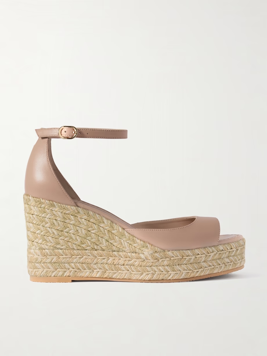 Nudistia leather espadrille wedge sandals Nudistia leather espadrille wedge sandals