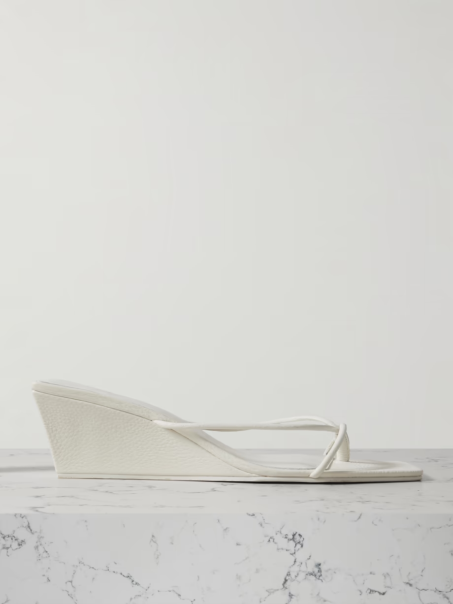 Leather wedge sandals Leather wedge sandals