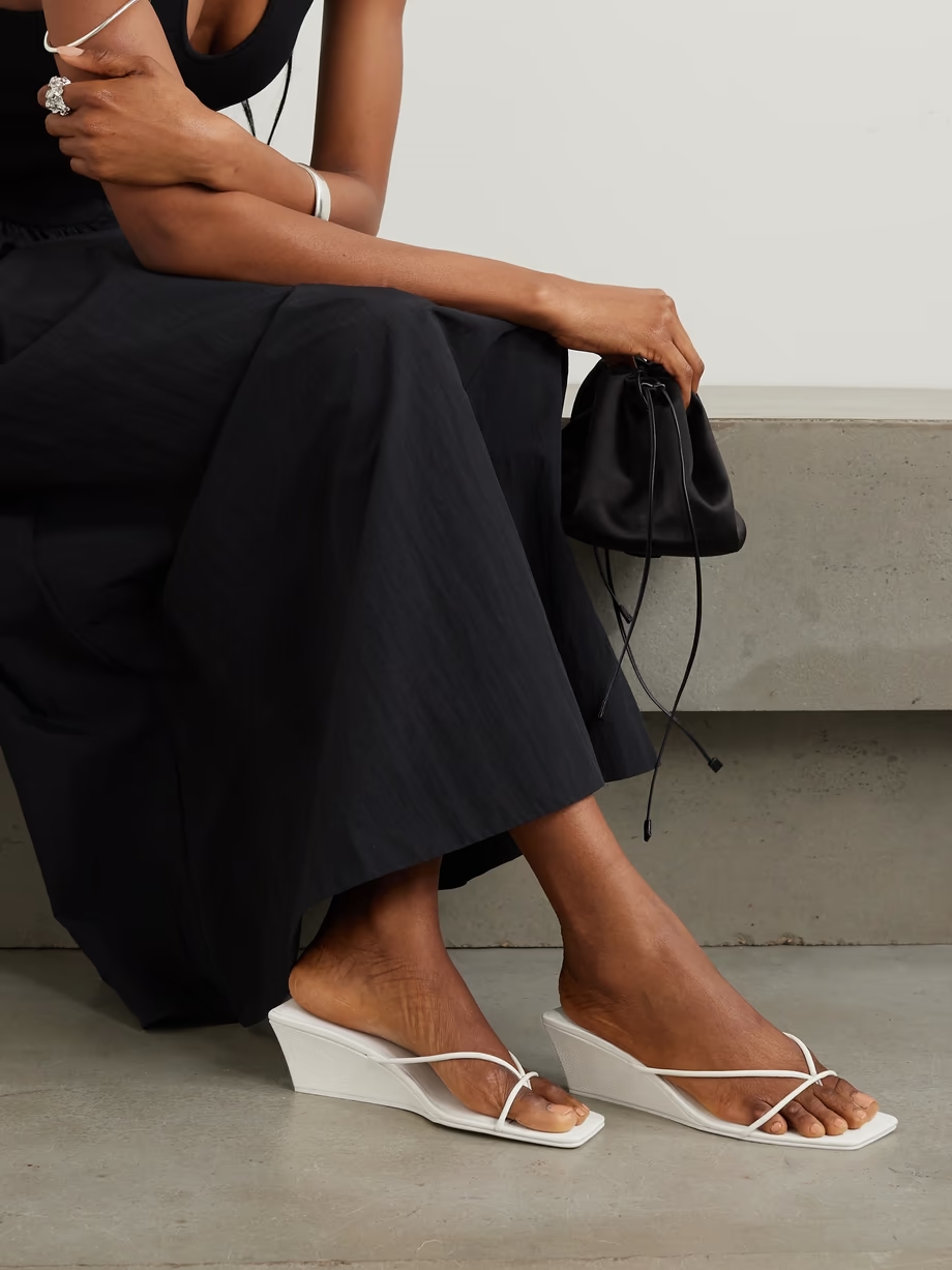 Leather wedge sandals Leather wedge sandals