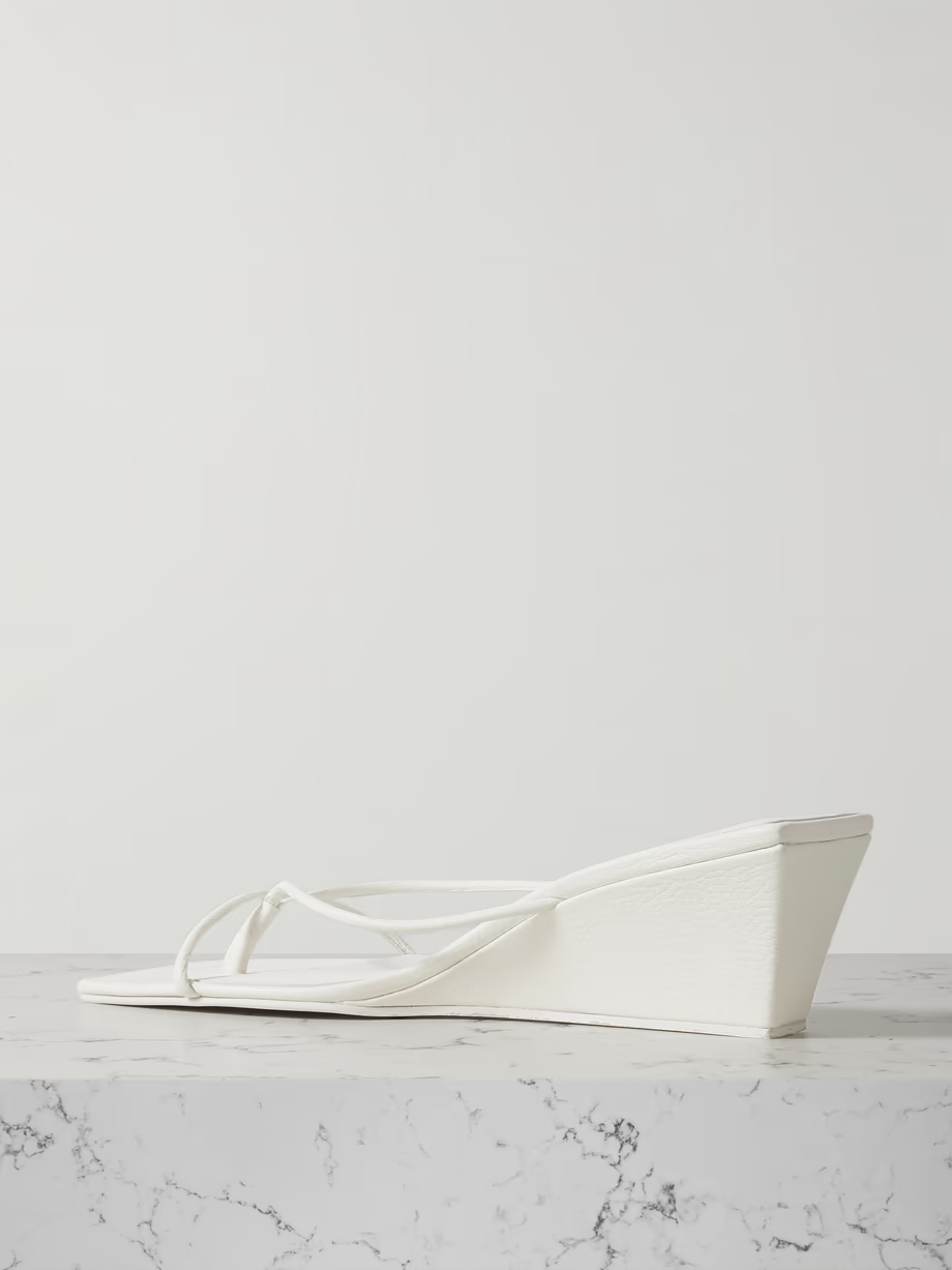 Leather wedge sandals Leather wedge sandals