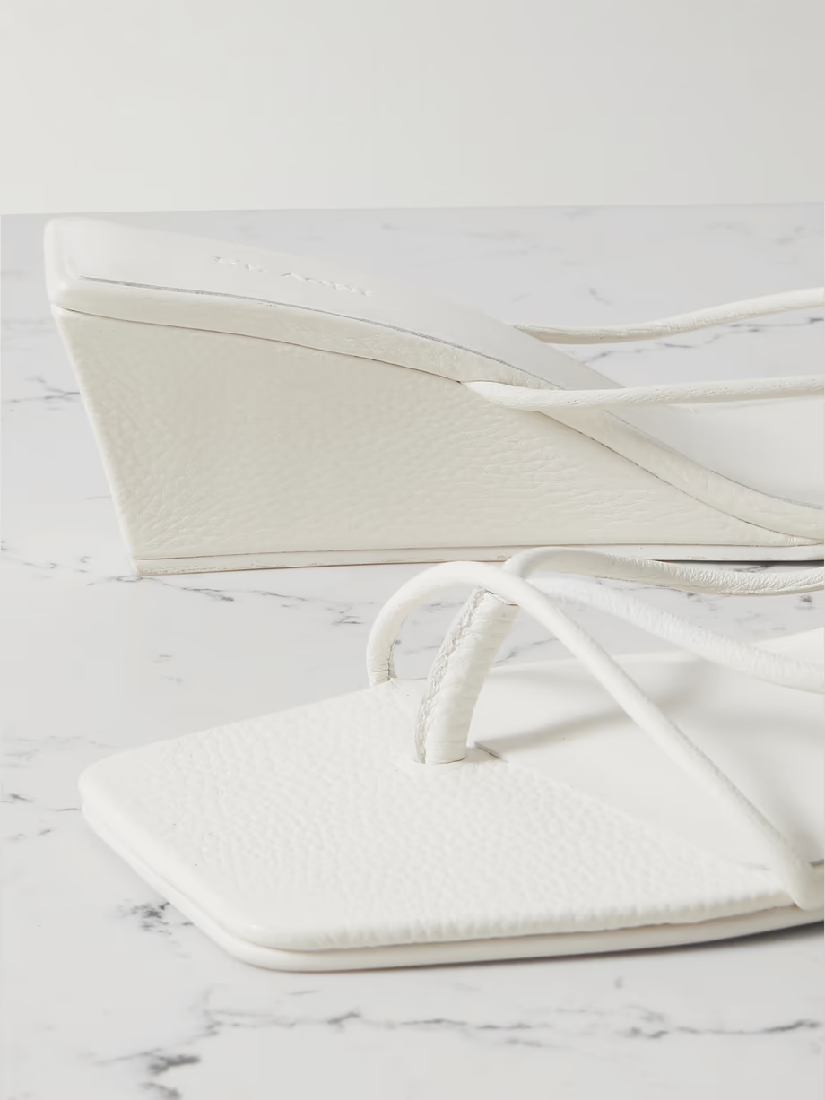 Leather wedge sandals Leather wedge sandals