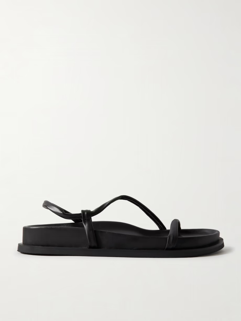Twist leather slingback sandals Twist leather slingback sandals