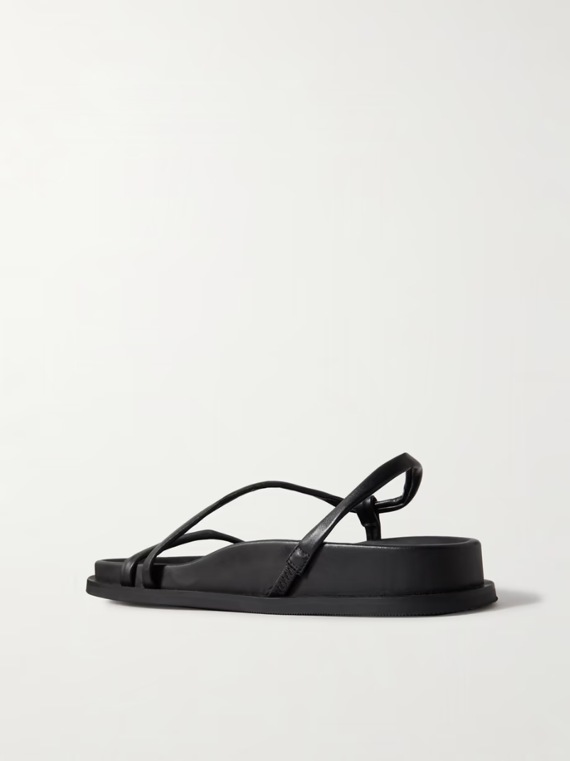 Twist leather slingback sandals Twist leather slingback sandals