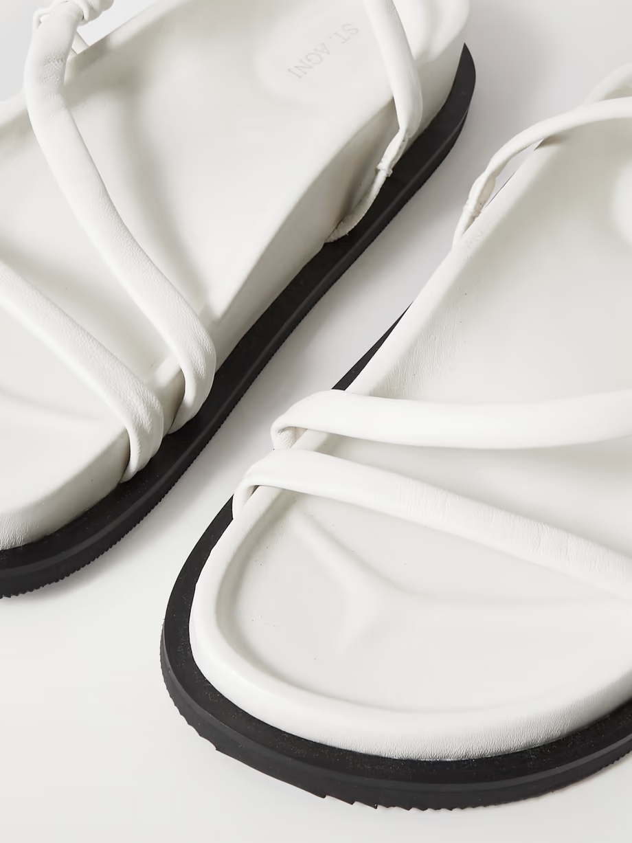 Twist leather slingback sandals Twist leather slingback sandals