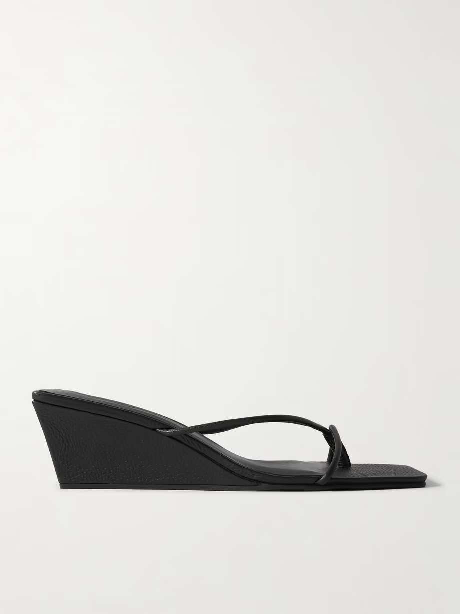 Leather wedge sandals Leather wedge sandals