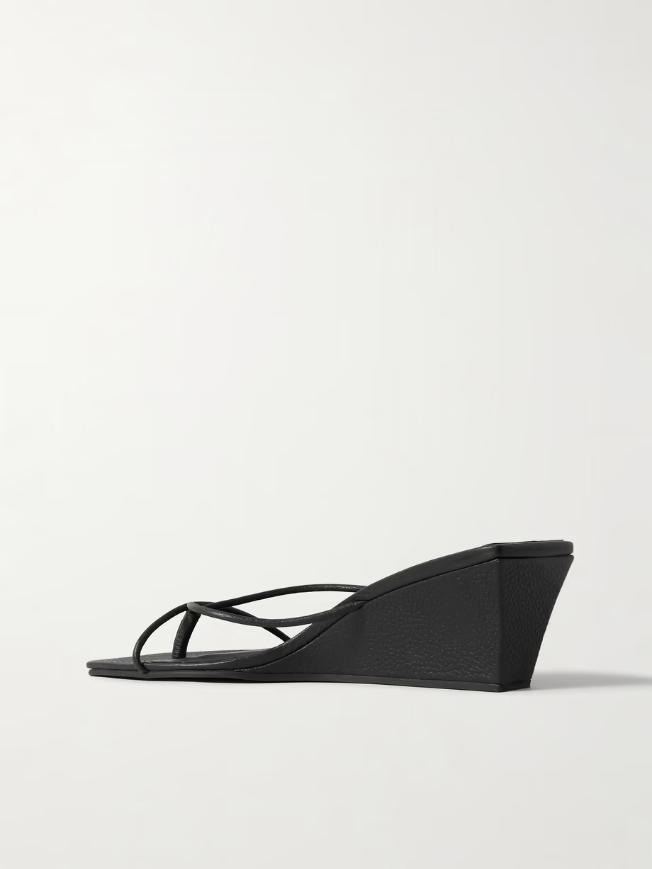 Leather wedge sandals Leather wedge sandals