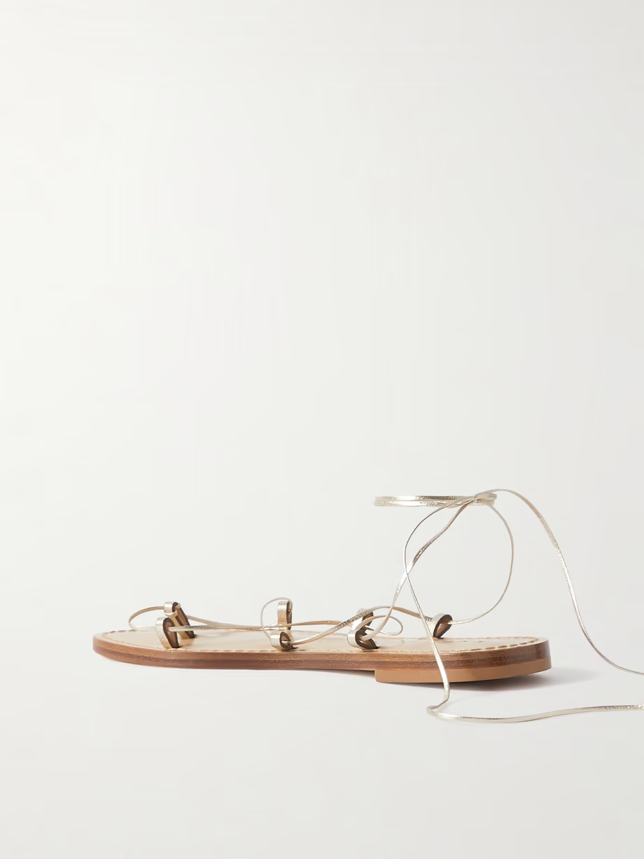The Serengeti metallic leather sandals The Serengeti metallic leather sandals
