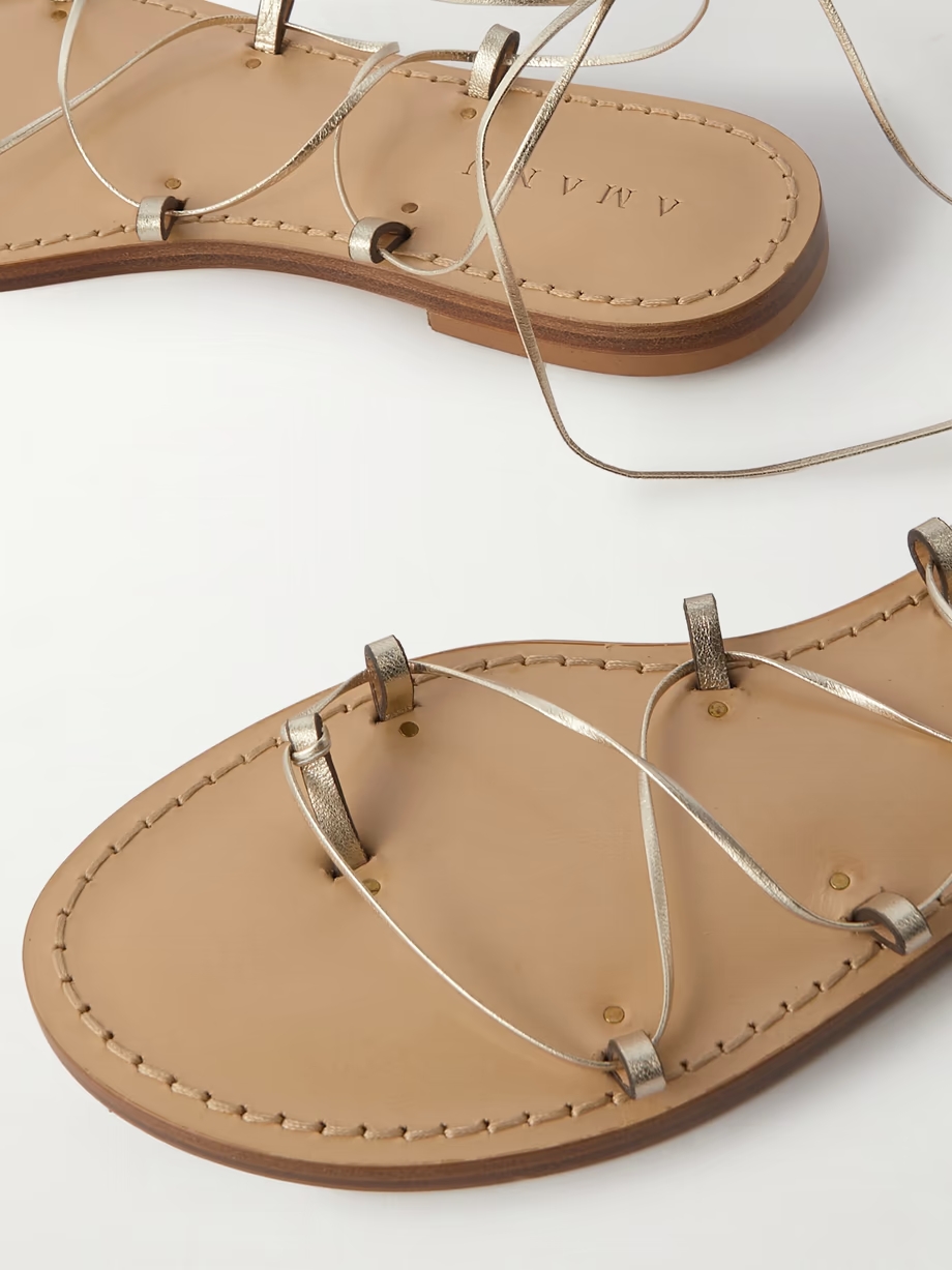 The Serengeti metallic leather sandals The Serengeti metallic leather sandals