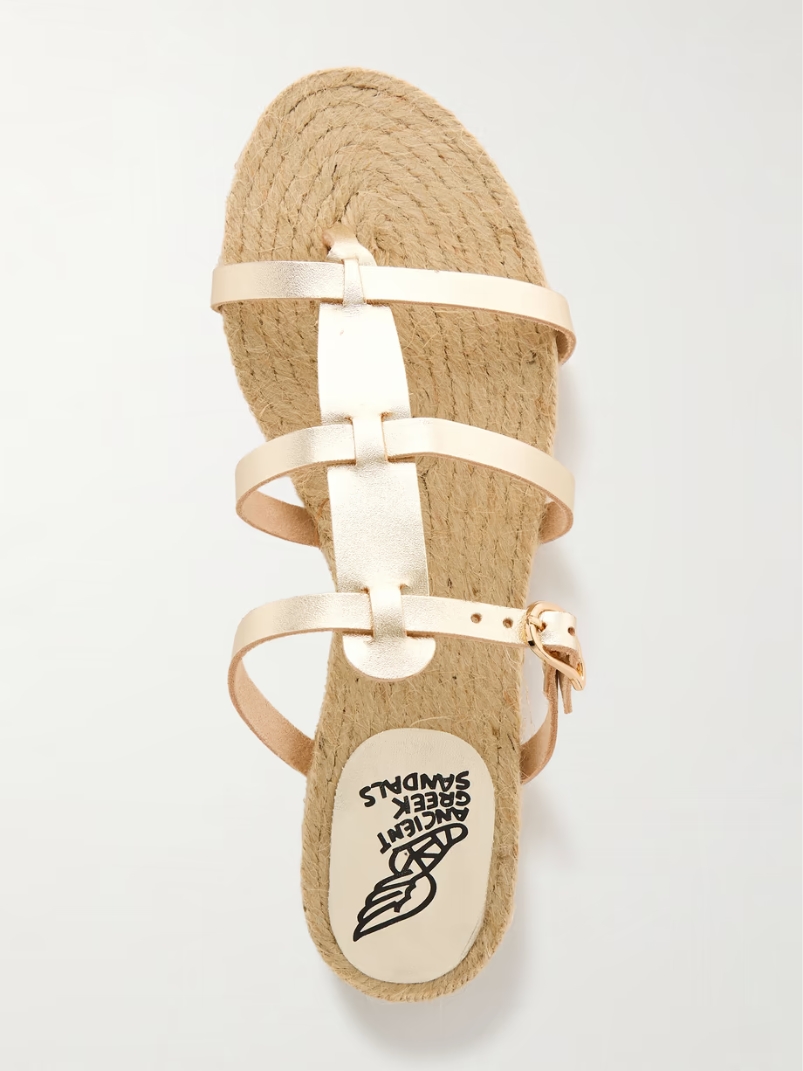 + Ancient Greek Sandals Milos metallic leather sandals + Ancient Greek Sandals Milos metallic leather sandals