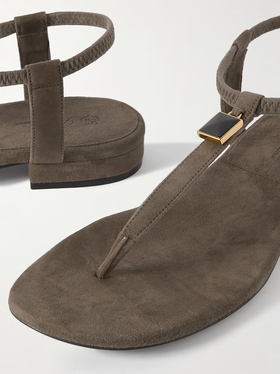 Mindil embellished suede sandals Mindil embellished suede sandals