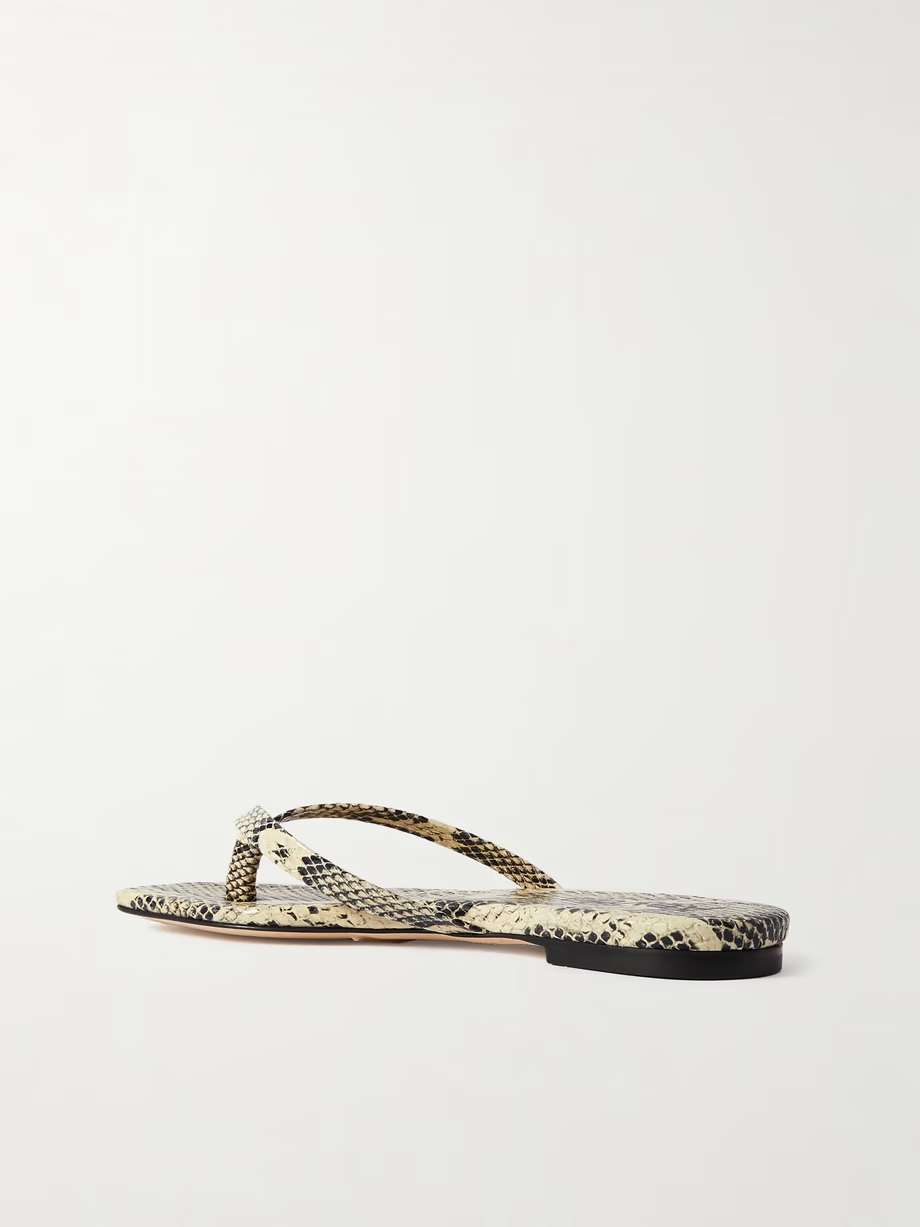 Renee snake-effect leather sandals Renee snake-effect leather sandals