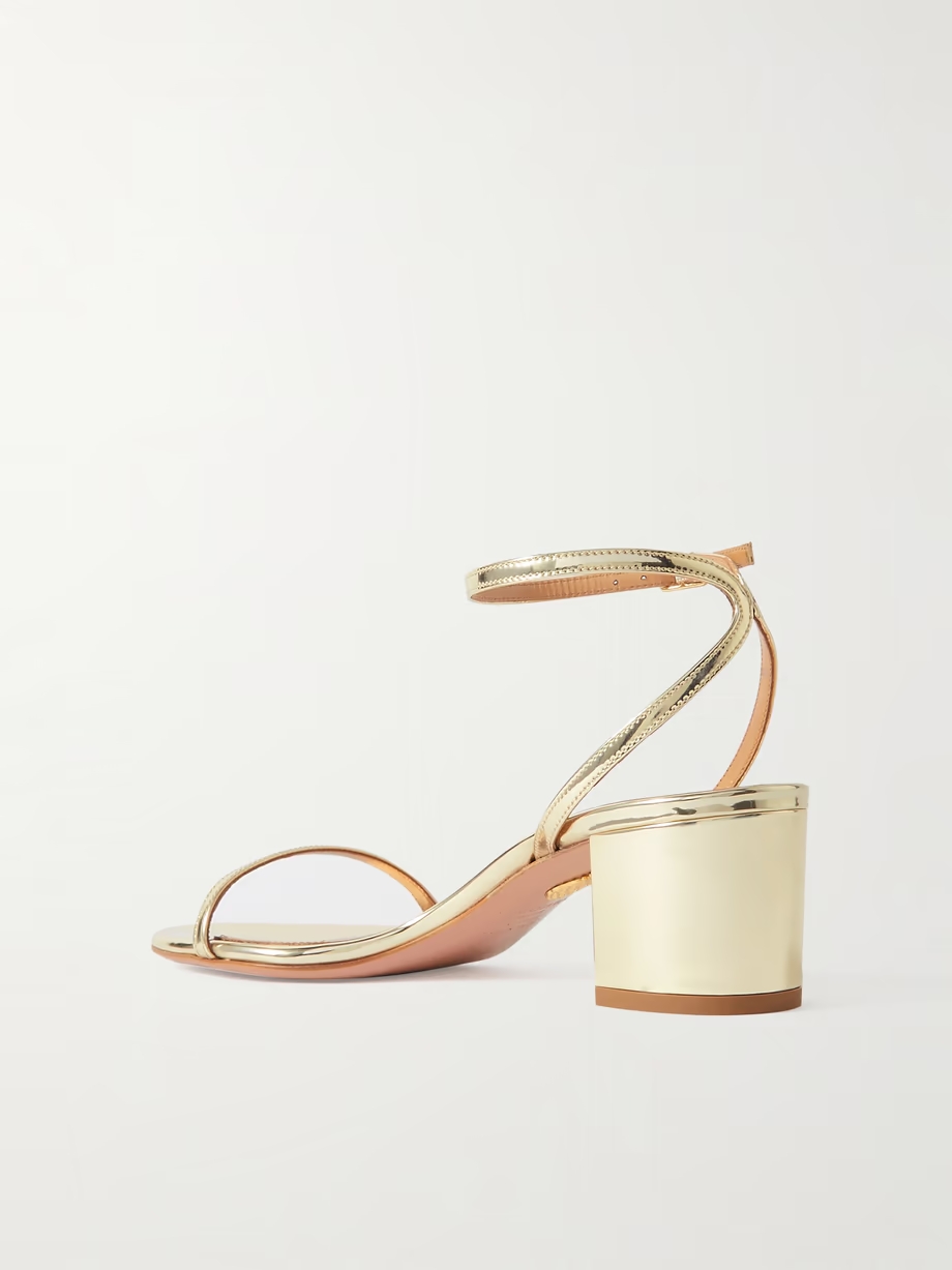 Olie 50 metallic faux leather sandals Olie 50 metallic faux leather sandals