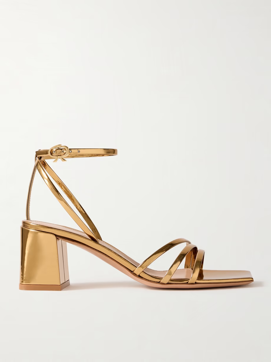 Metal 55 metallic patent-leather sandals Metal 55 metallic patent-leather sandals