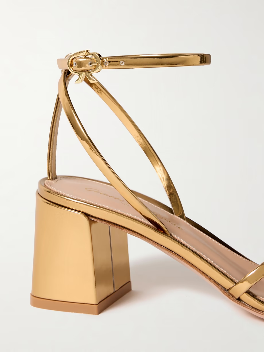 Metal 55 metallic patent-leather sandals Metal 55 metallic patent-leather sandals