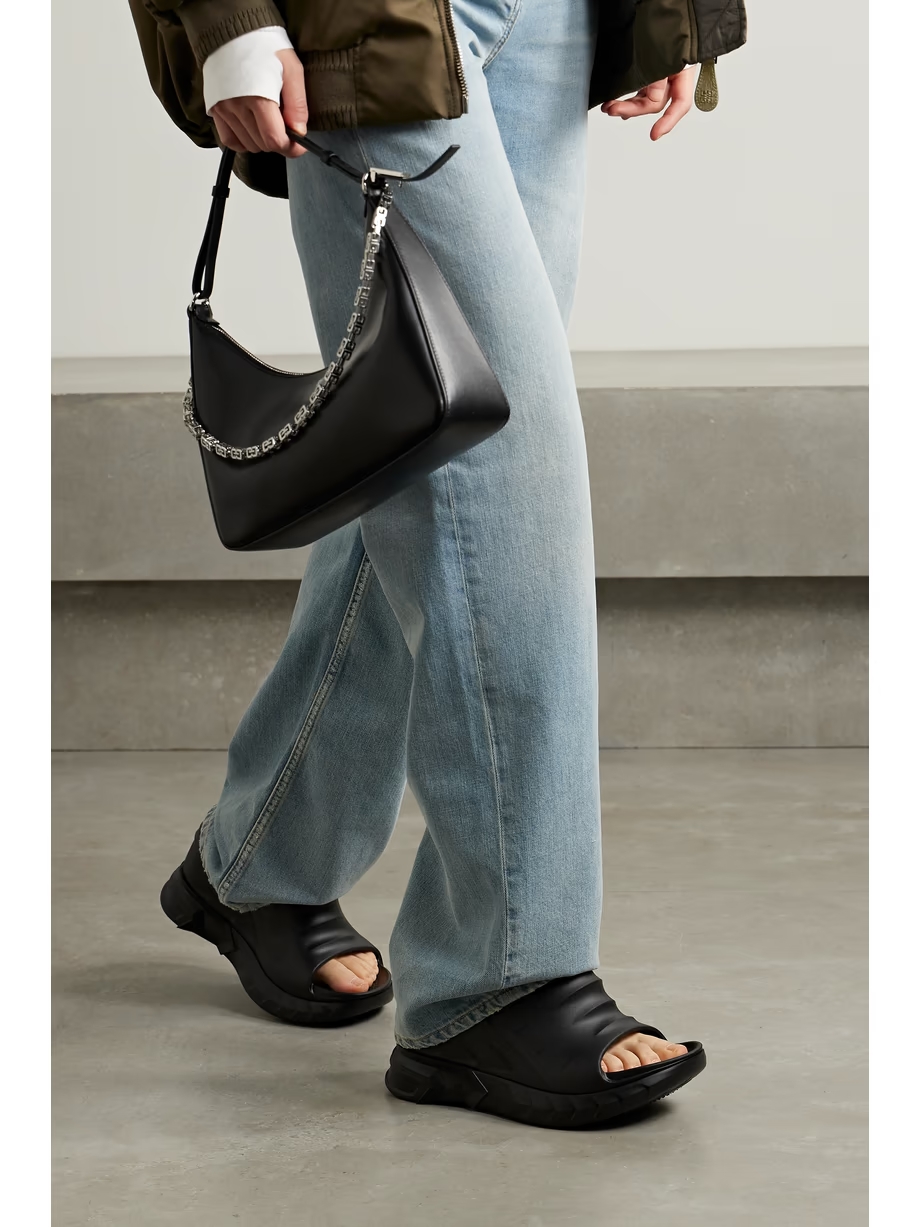 Marshmallow rubber platform wedge mules Marshmallow rubber platform wedge mules
