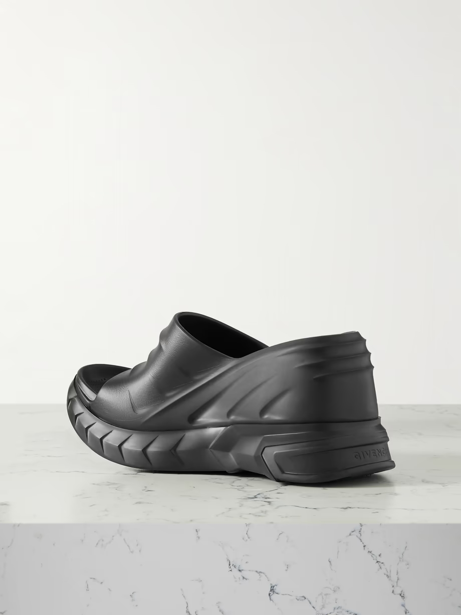 Marshmallow rubber platform wedge mules Marshmallow rubber platform wedge mules