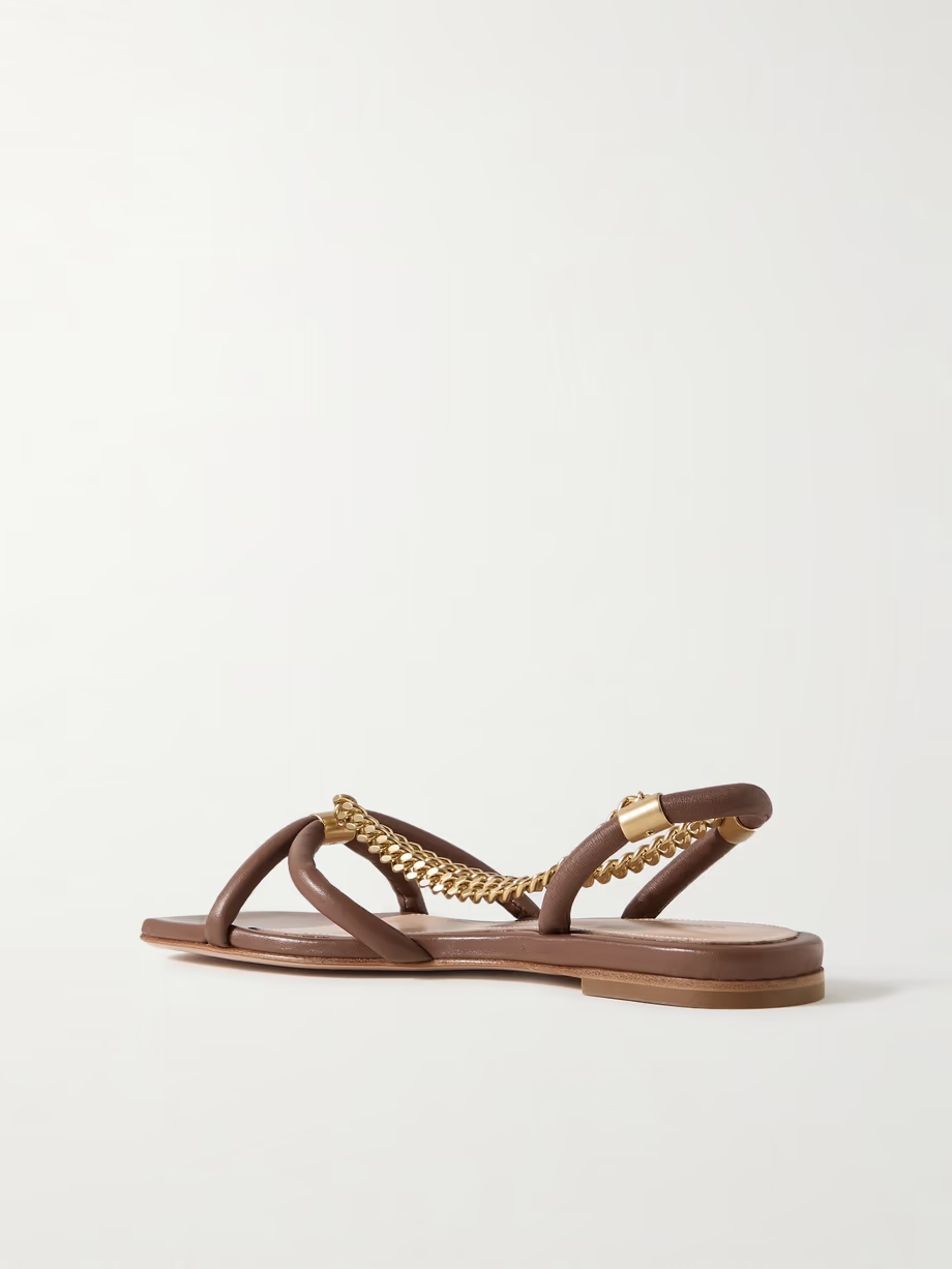 Embellished leather sandals Embellished leather sandals
