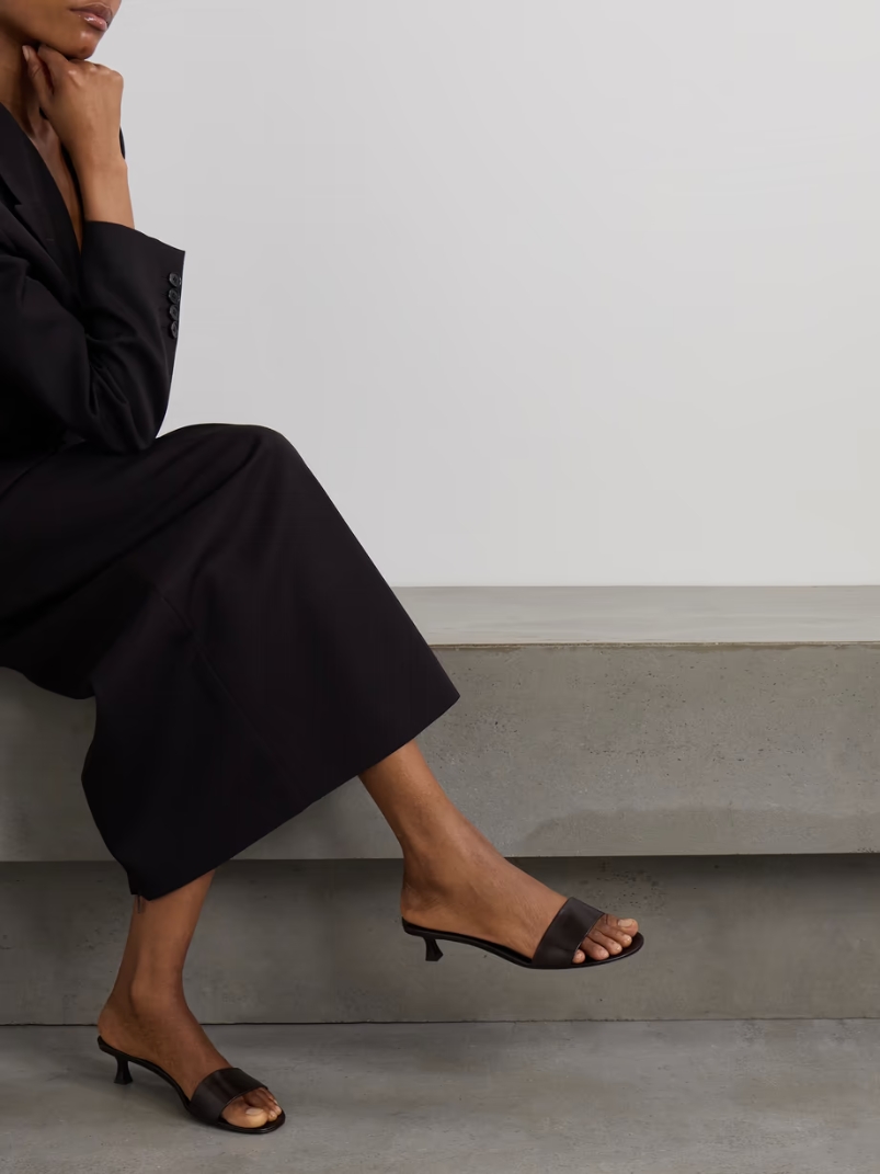 Combo leather mules Combo leather mules