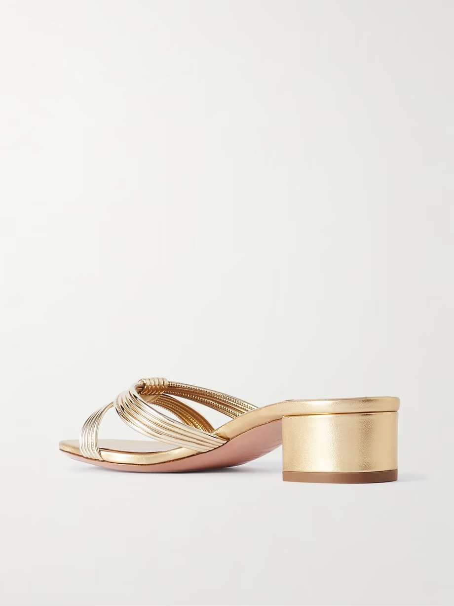 Film 35 metallic leather mules Film 35 metallic leather mules