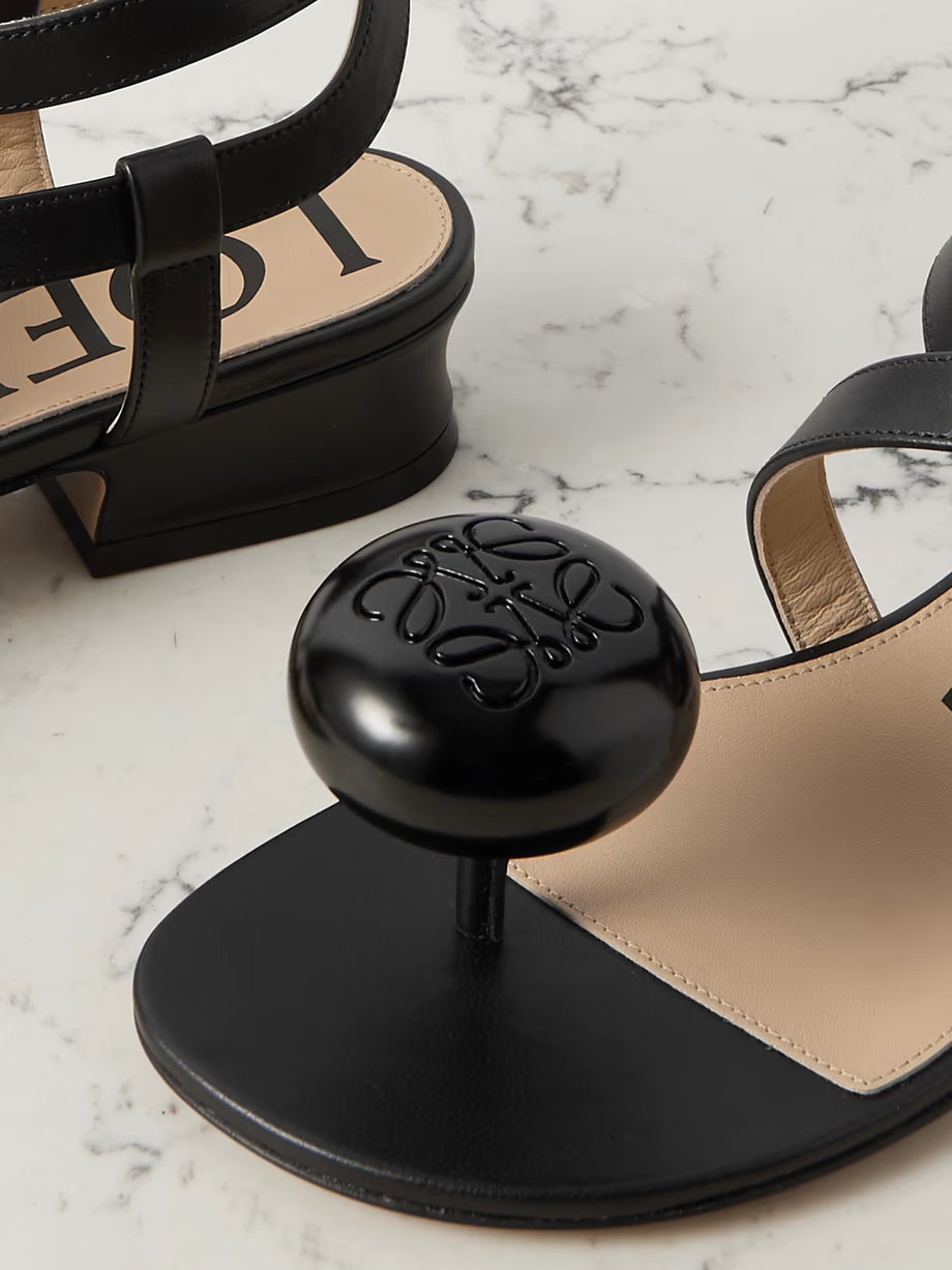 + Paula\'s Ibiza Calle Pebble embellished leather sandals + Paula\'s Ibiza Calle Pebble embellished leather sandals
