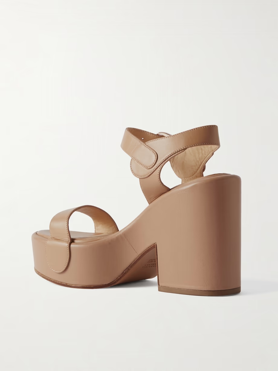 Iris leather platform sandals Iris leather platform sandals