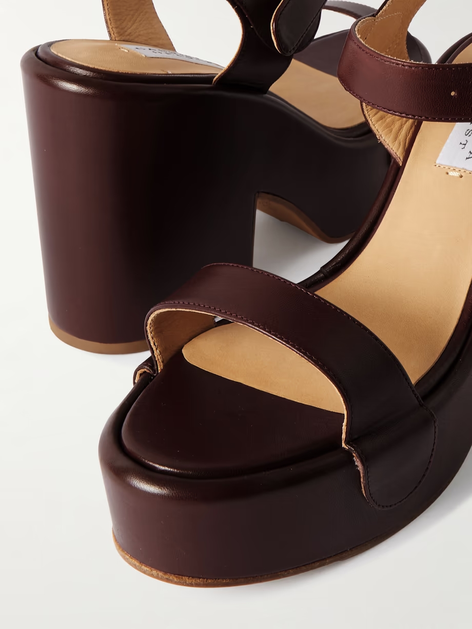 Iris leather platform sandals Iris leather platform sandals