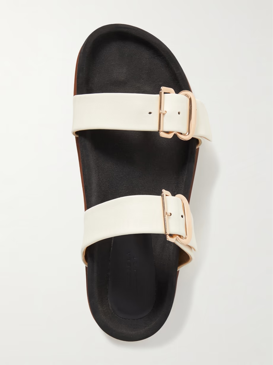 Wren leather platform slides Wren leather platform slides