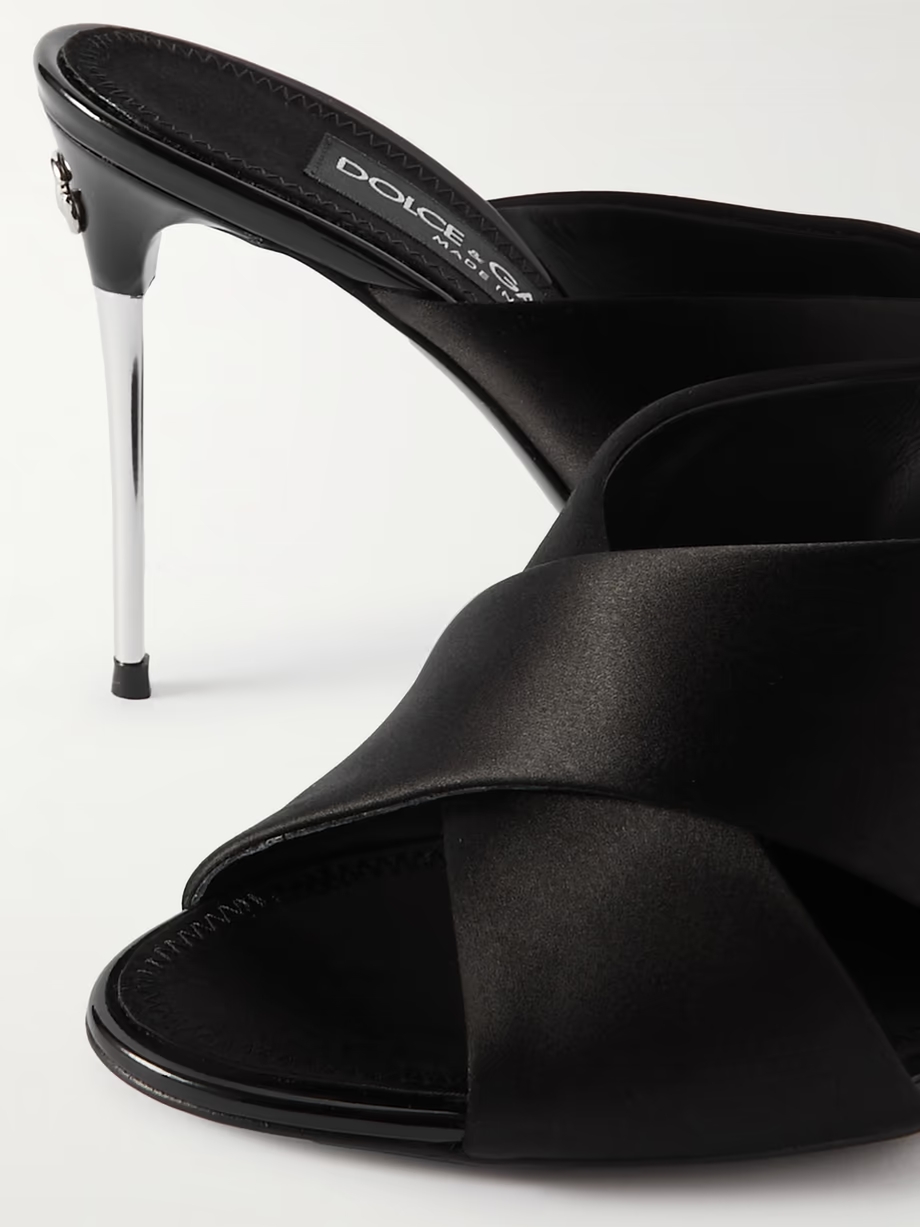 Satin mules Satin mules