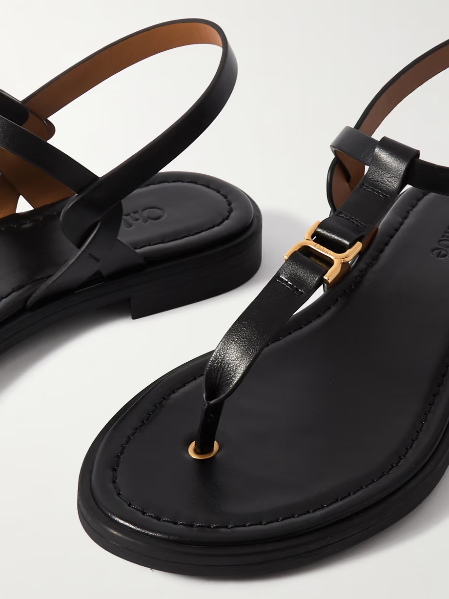 Marcie embellished leather sandals Marcie embellished leather sandals