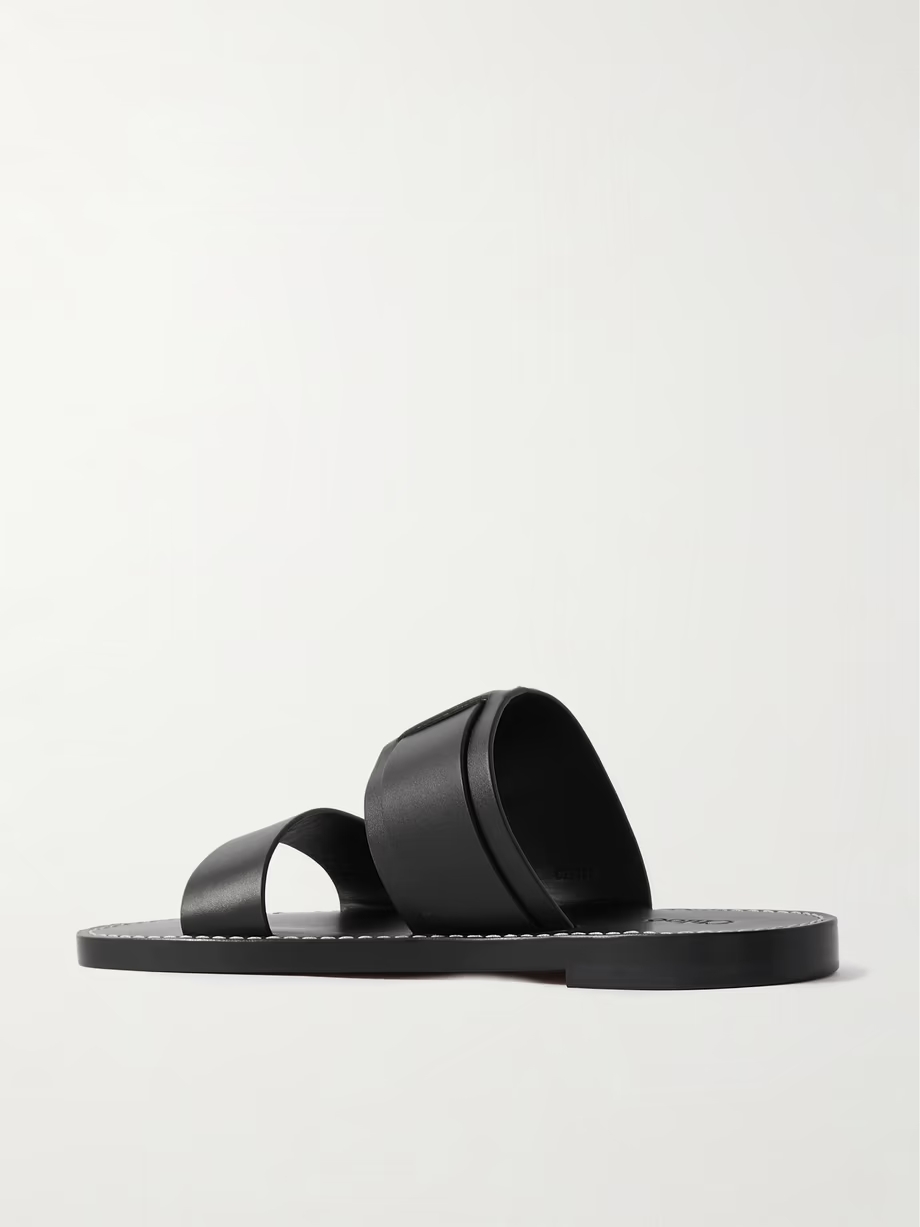 Rebecca leather slides Rebecca leather slides