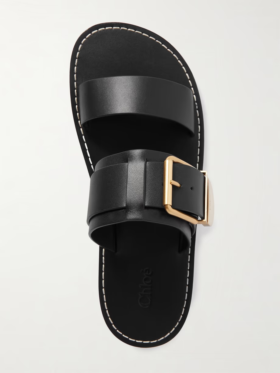 Rebecca leather slides Rebecca leather slides