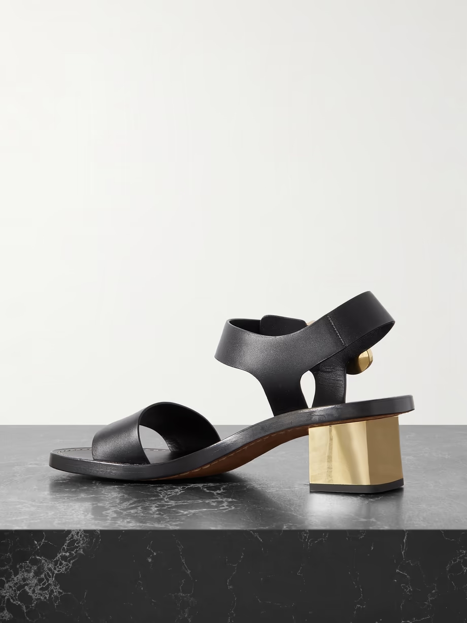 Rebecca embellished leather sandals Rebecca embellished leather sandals