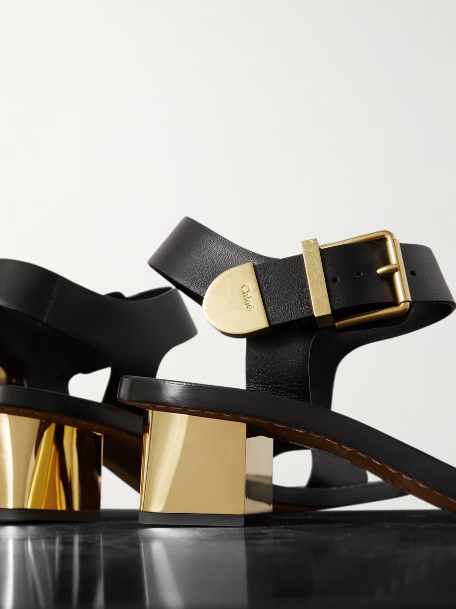 Rebecca embellished leather sandals Rebecca embellished leather sandals