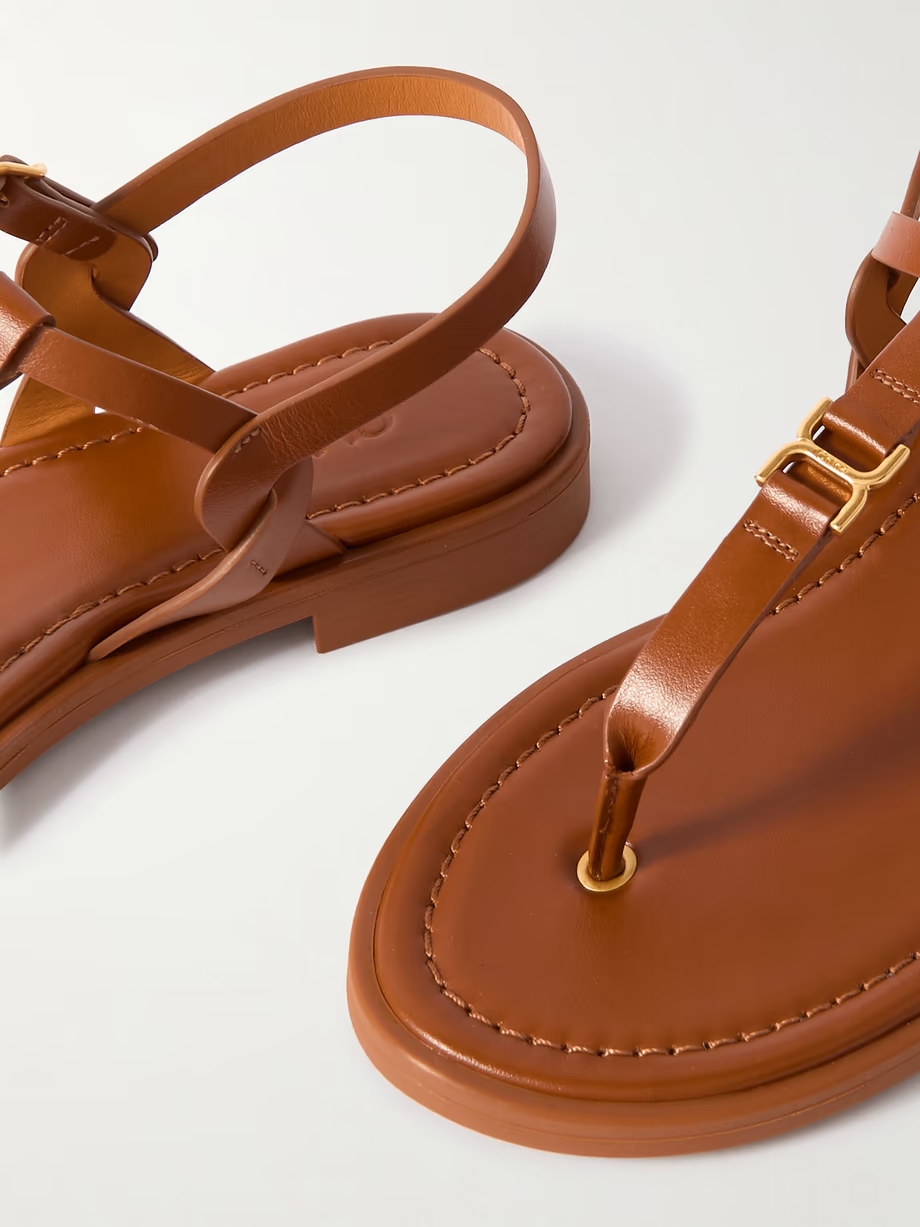 Marcie embellished leather sandals Marcie embellished leather sandals