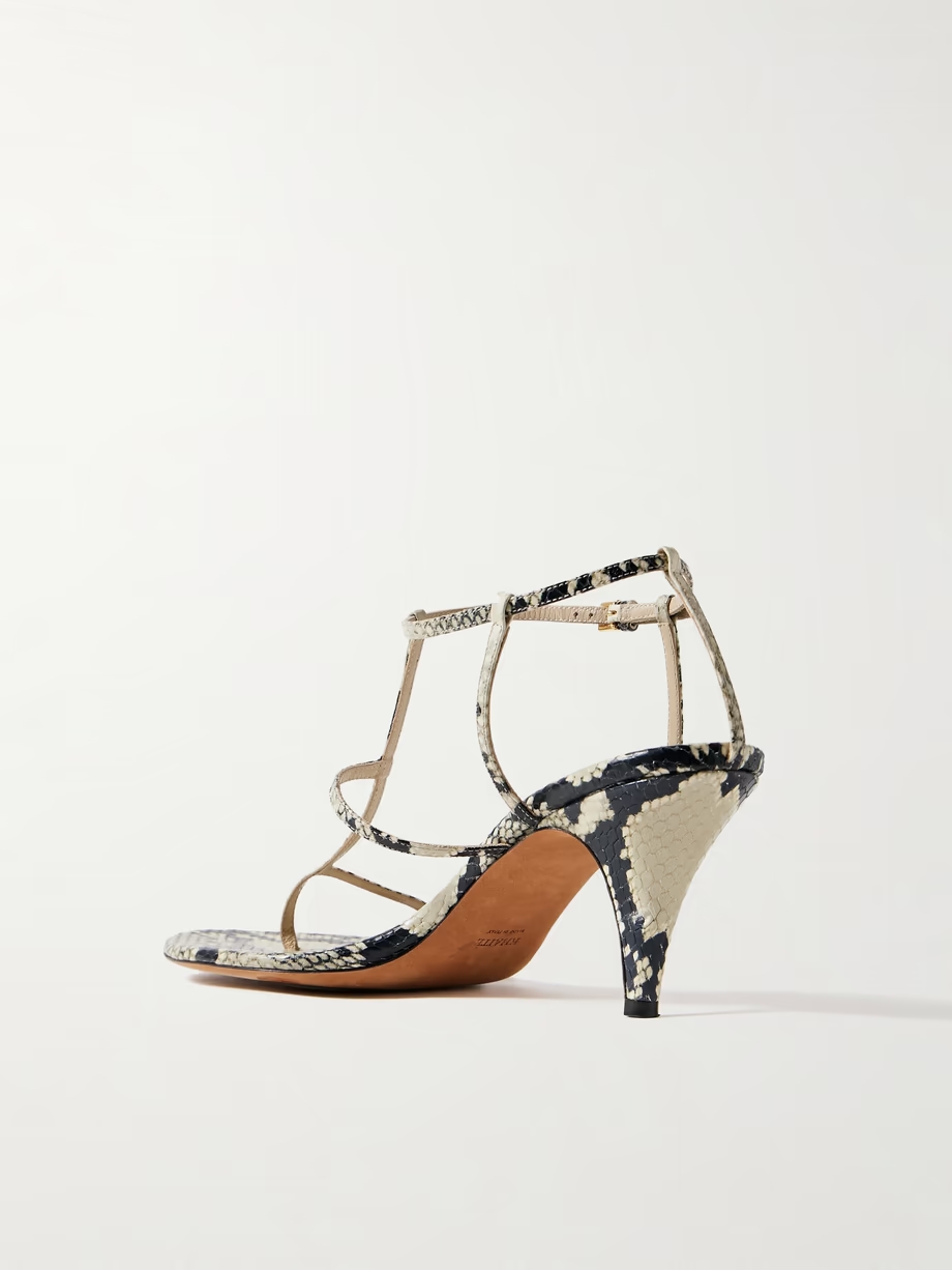 Jones snake-effect leather sandals Jones snake-effect leather sandals