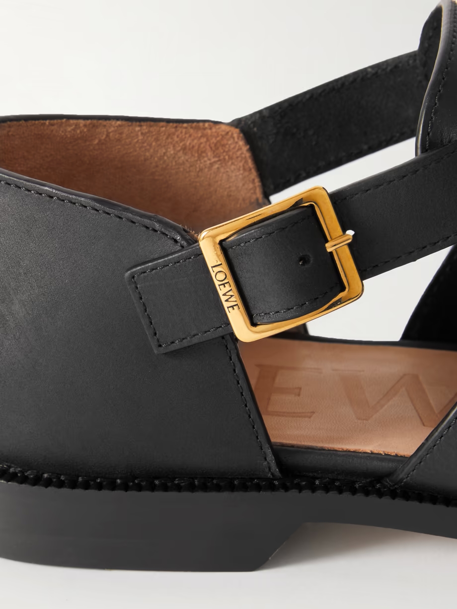 Campo cutout leather sandals Campo cutout leather sandals
