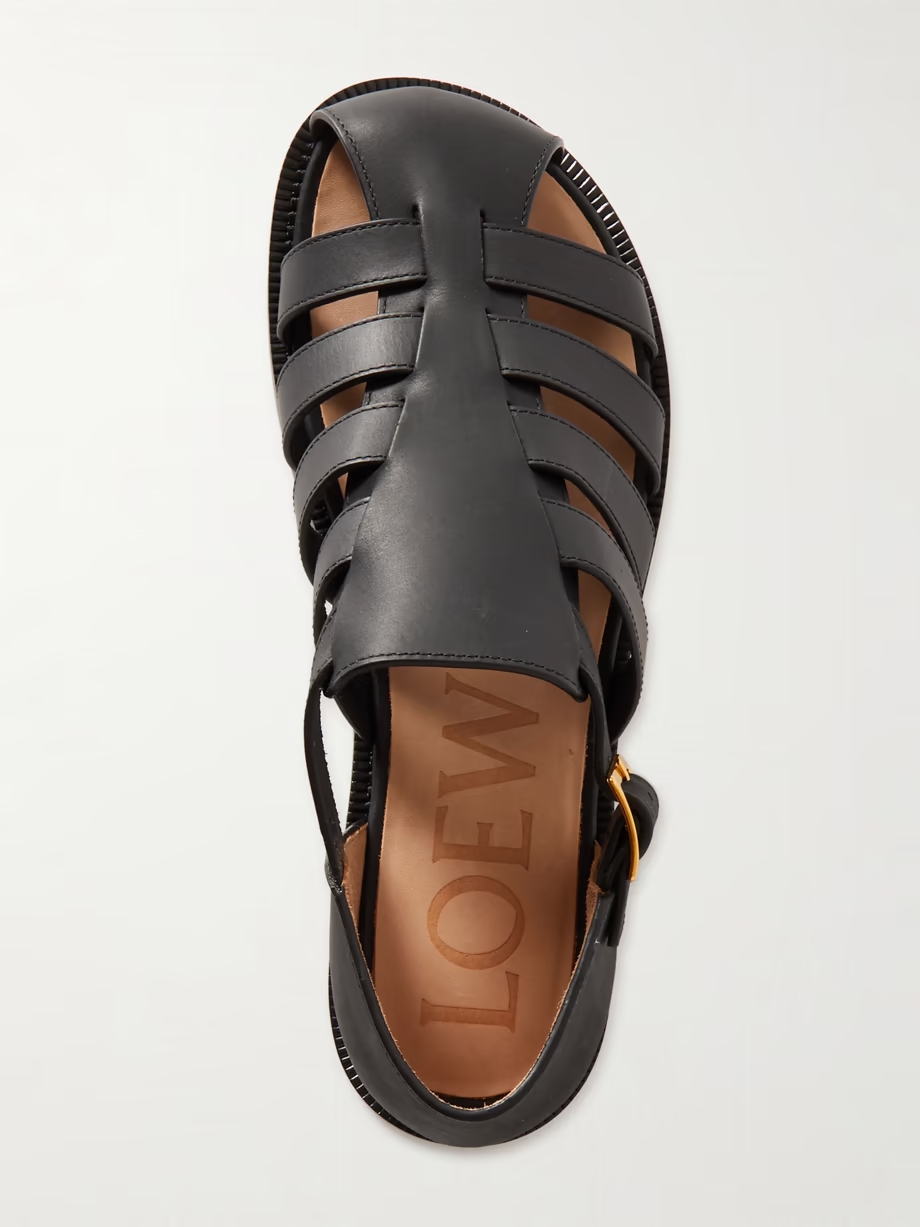 Campo cutout leather sandals Campo cutout leather sandals