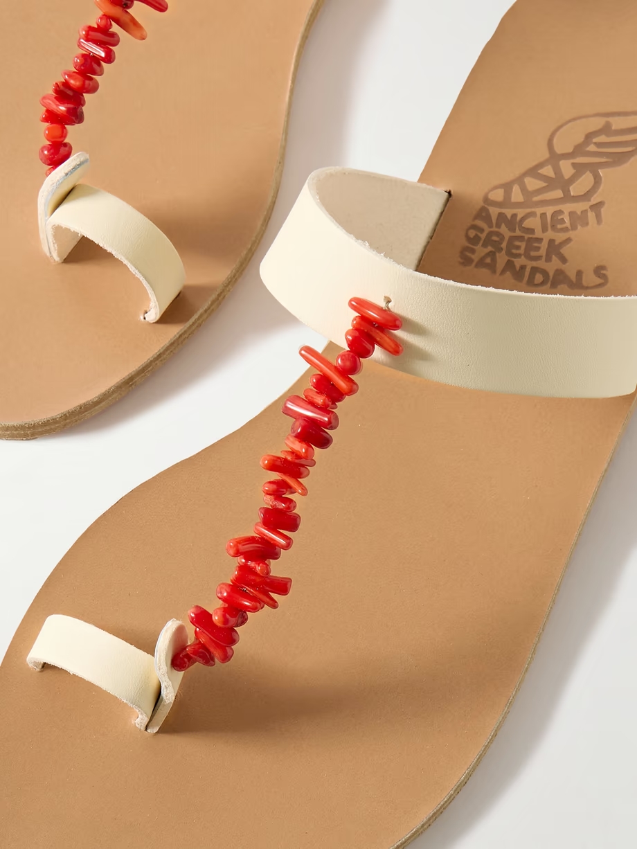 Iris embellished leather sandals Iris embellished leather sandals