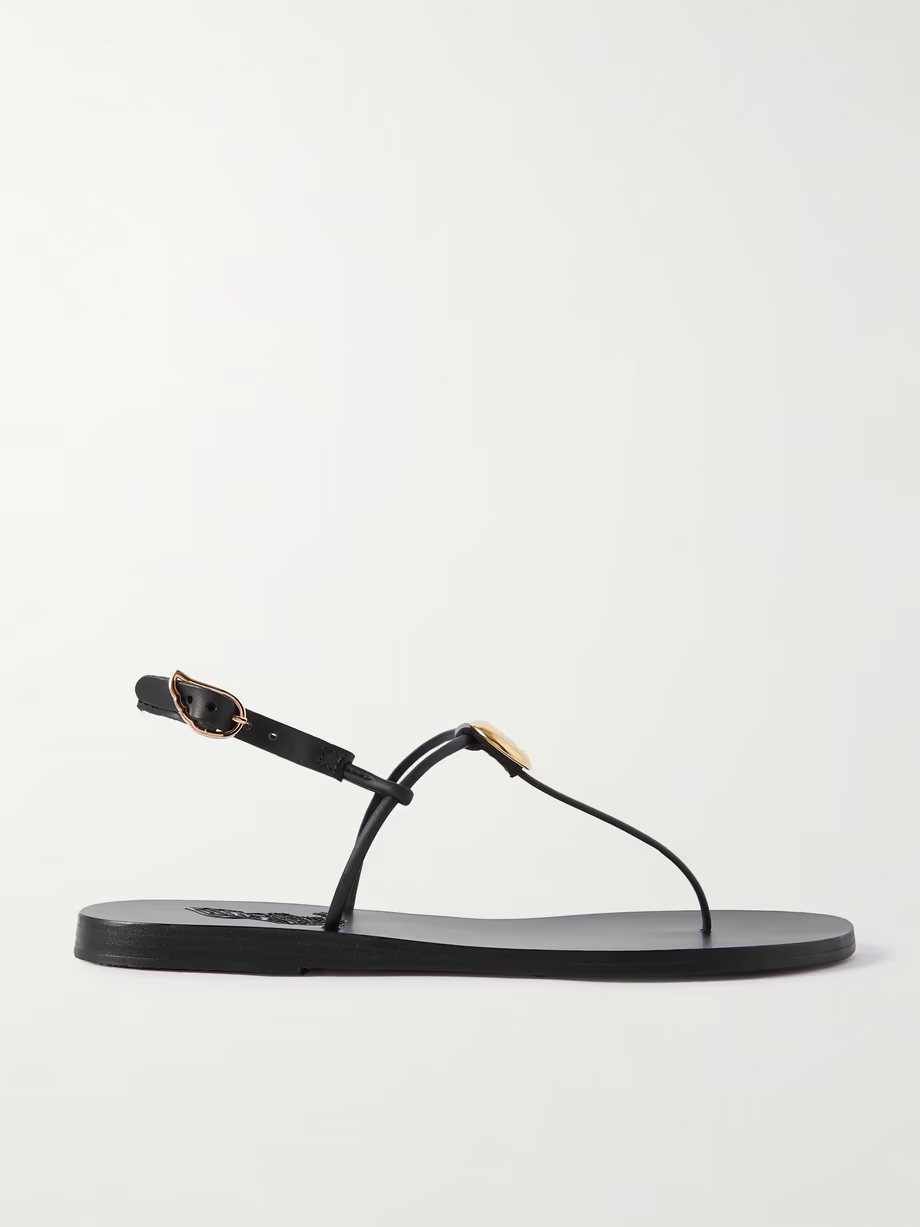 Dimitra embellished leather sandals Dimitra embellished leather sandals