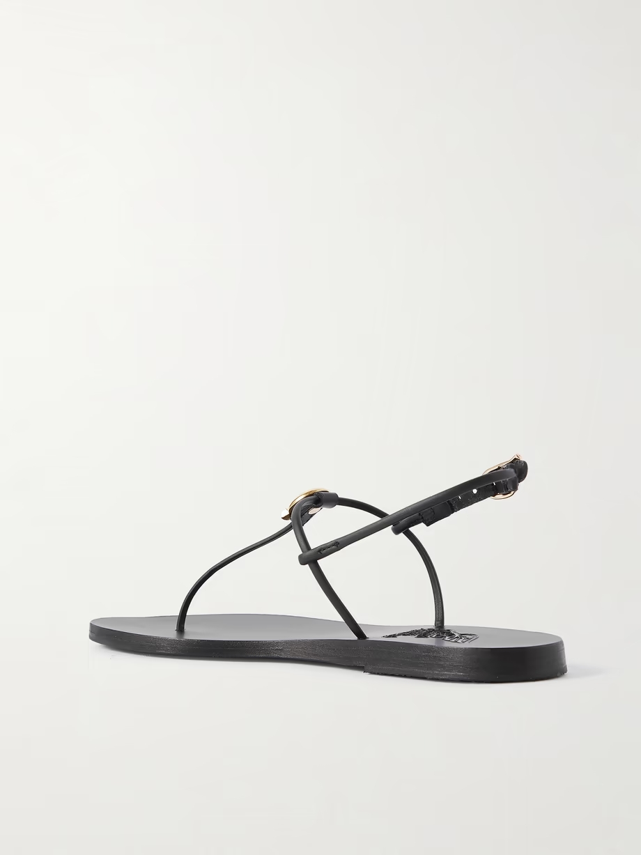 Dimitra embellished leather sandals Dimitra embellished leather sandals