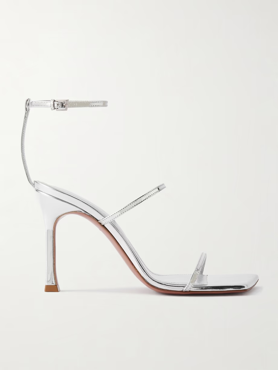 Maya mirrored-leather sandals Maya mirrored-leather sandals