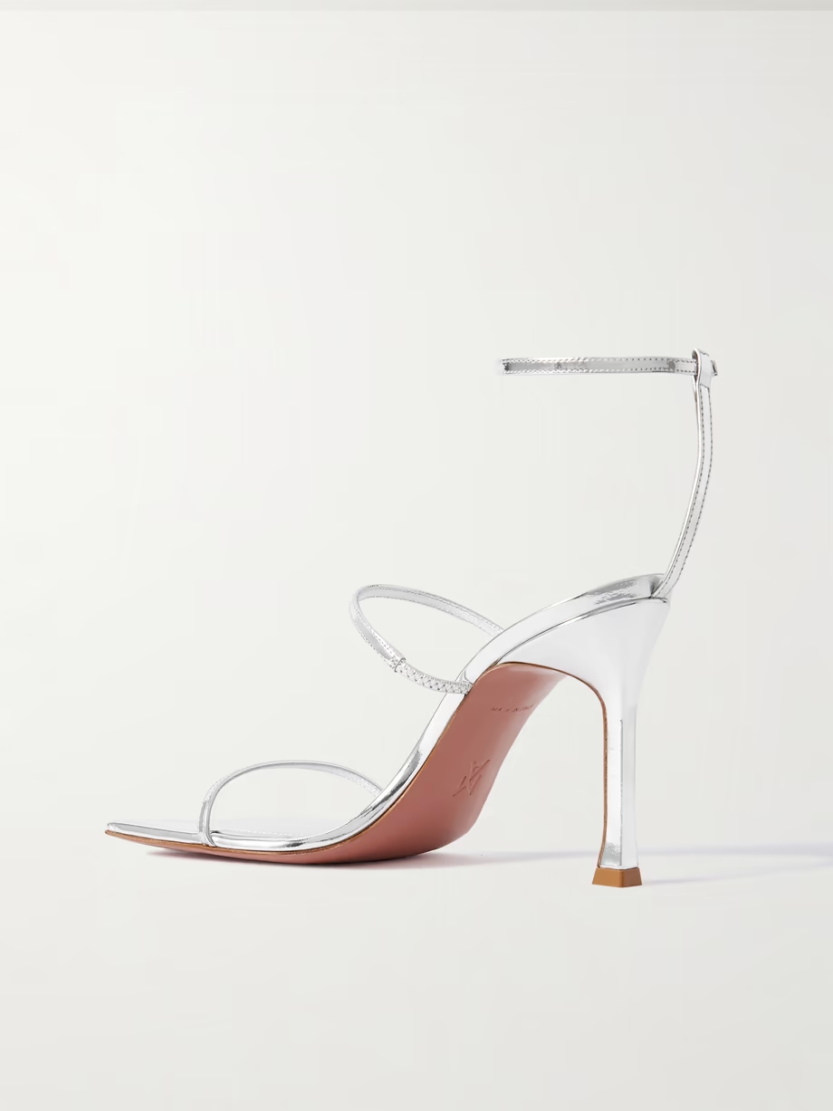 Maya mirrored-leather sandals Maya mirrored-leather sandals