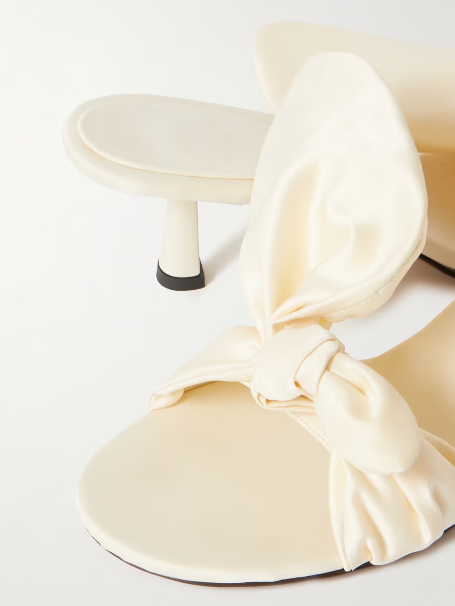Diana bow-detailed satin sandals Diana bow-detailed satin sandals
