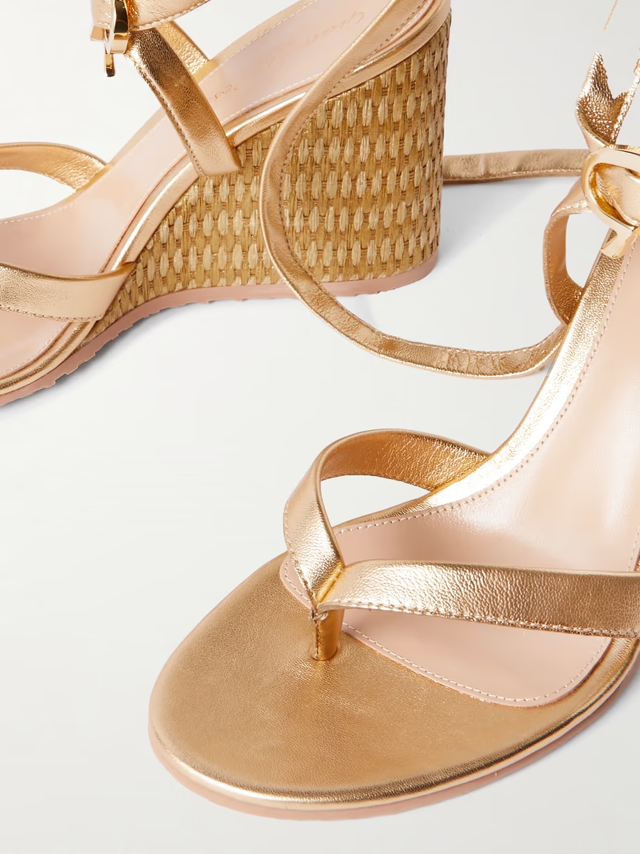 Oleg 85 leather wedge sandals Oleg 85 leather wedge sandals