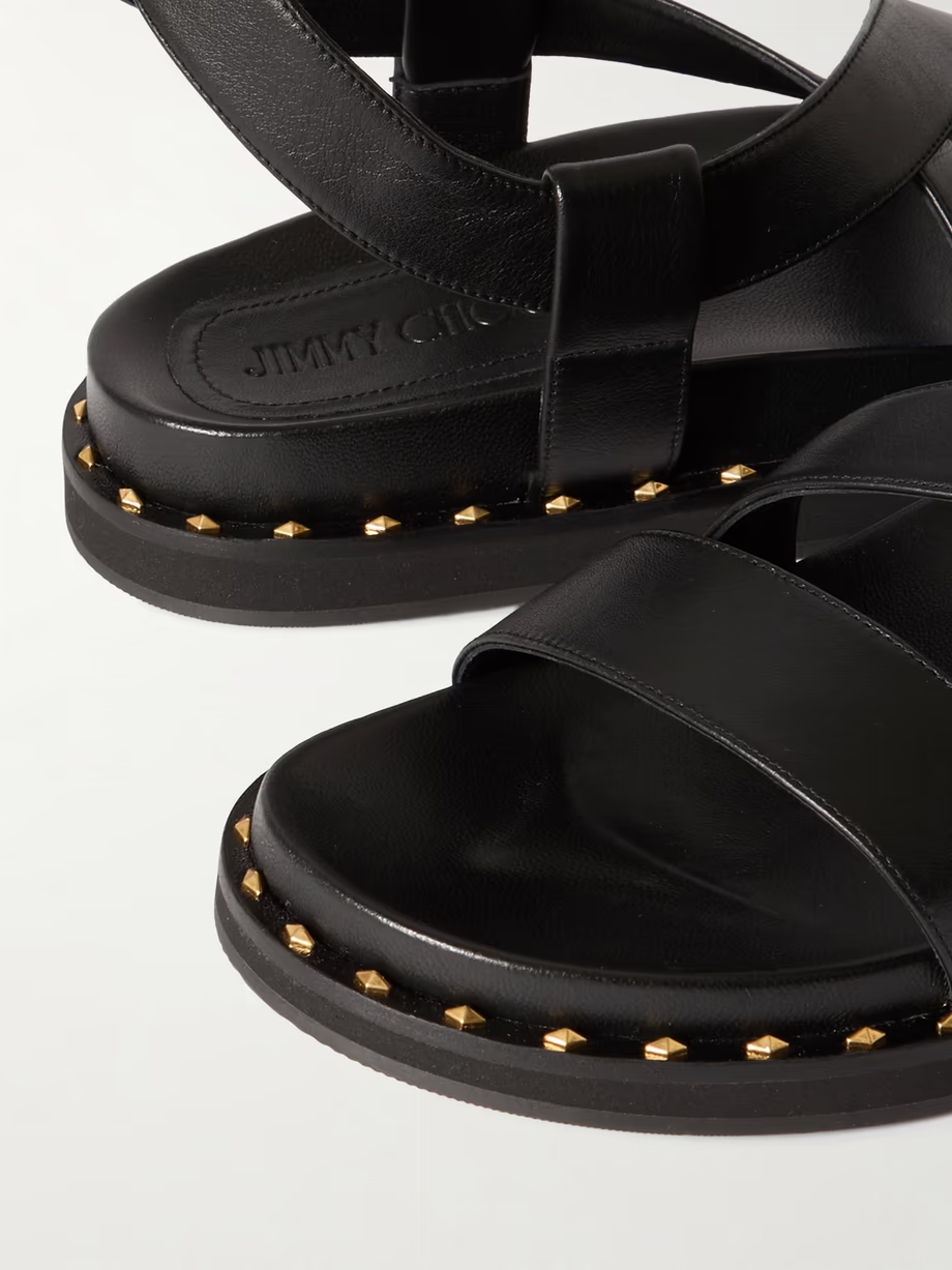 Blaise stud-embellished leather sandals Blaise stud-embellished leather sandals