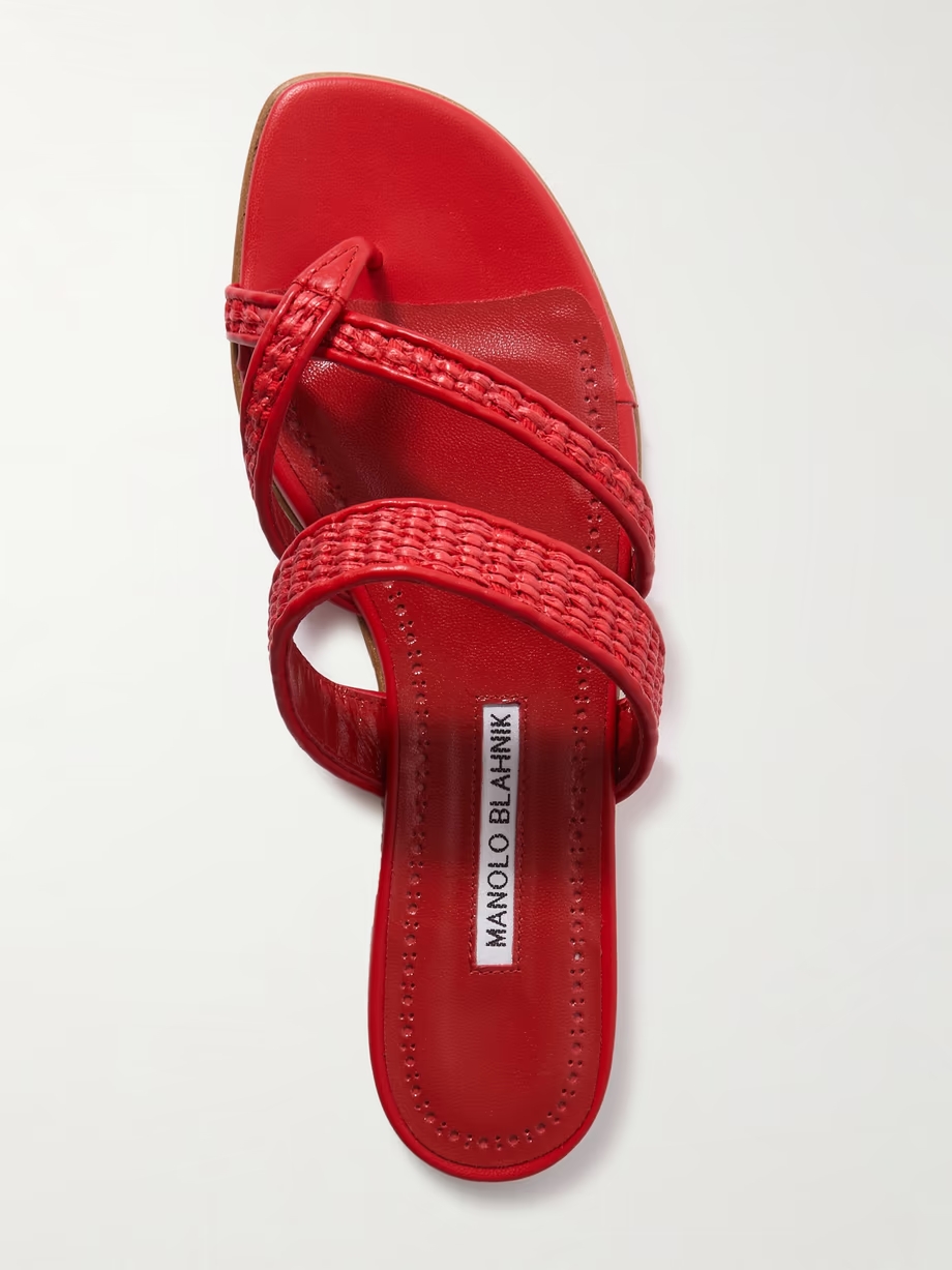 Susara 10 raffia and leather sandals Susara 10 raffia and leather sandals