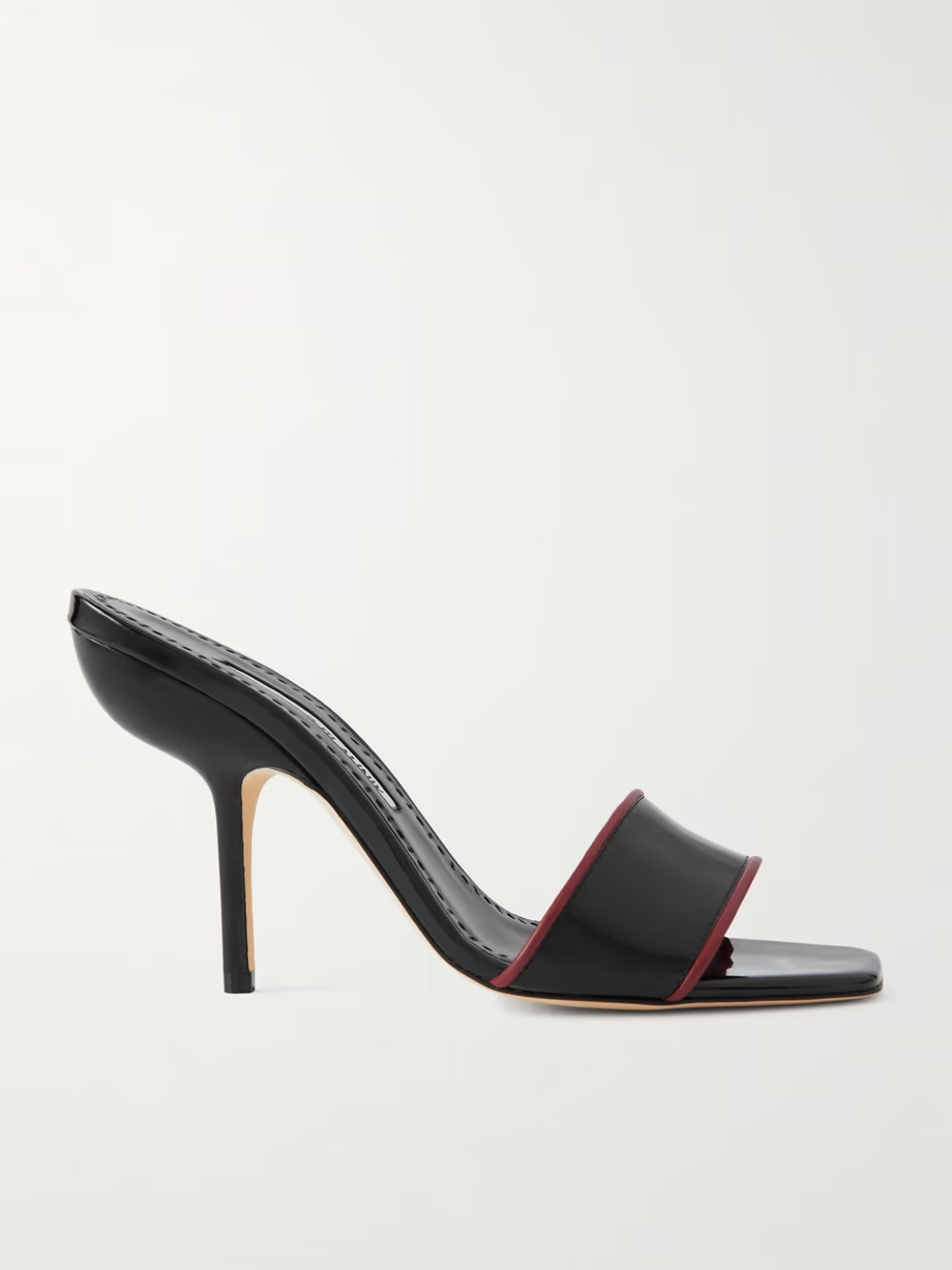 Helamu 105 two-tone patent-leather mules Helamu 105 two-tone patent-leather mules