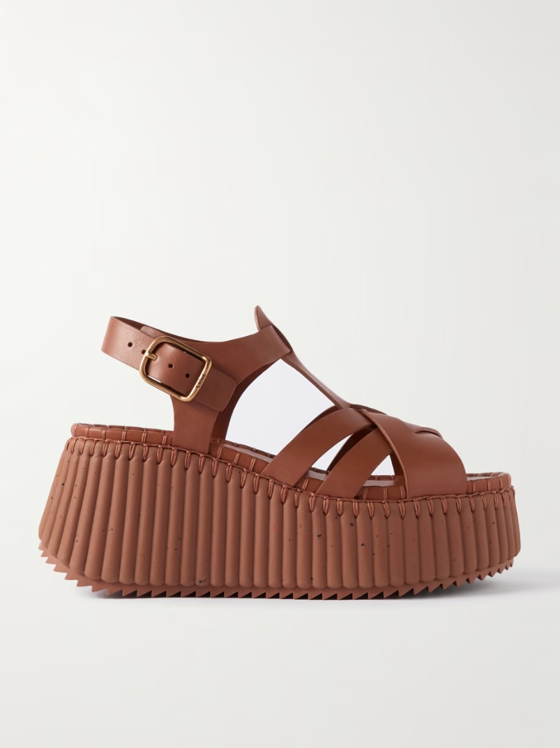 Nama leather platform sandals Nama leather platform sandals
