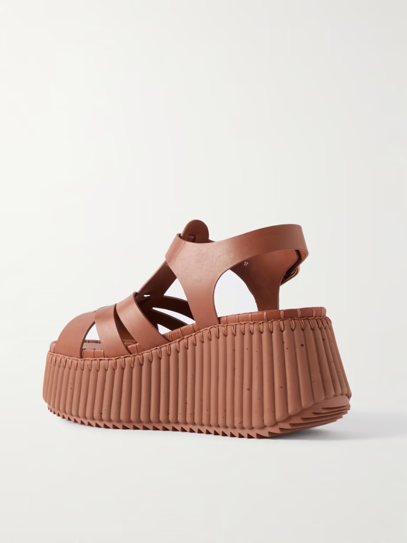 Nama leather platform sandals Nama leather platform sandals