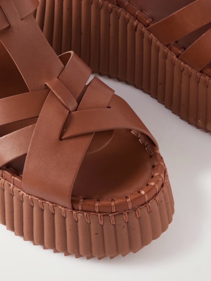 Nama leather platform sandals Nama leather platform sandals